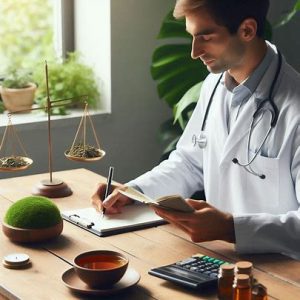 doctor managing stress